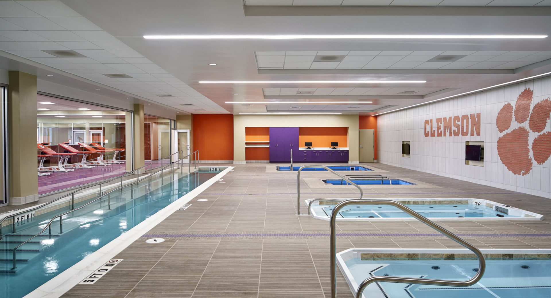 Clemson University Allen N. Reeves Football Operations Spas